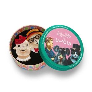 Charming Animal Brooch Set by Erstwilder x Lucia - The Enamoured Alpacas Brooch